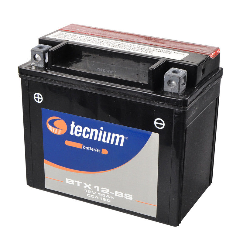 TECNIUM Battery Maintenance Free with Acid Pack - BTX12-BS - 1077842