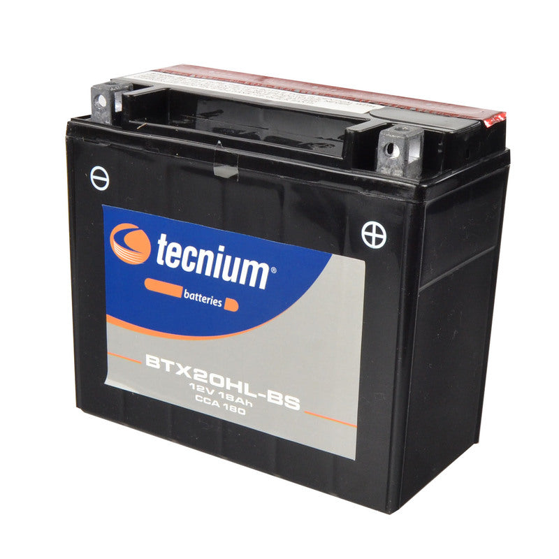 TECNIUM Battery Maintenance Free with Acid Pack - BTX20HL-BS - 1077847