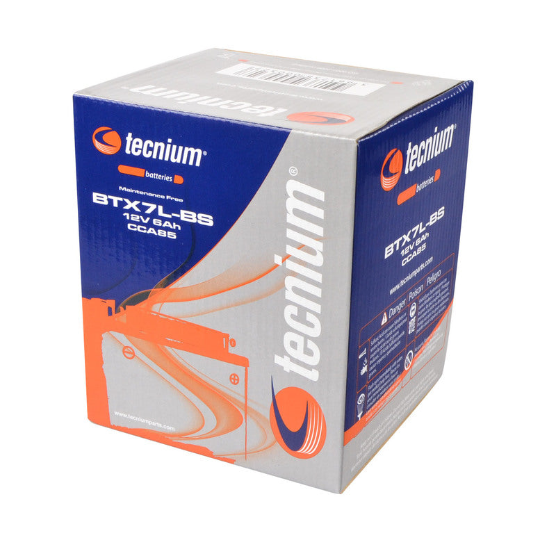 TECNIUM Battery Maintenance Free with Acid Pack - BTX7L-BS - 1077852