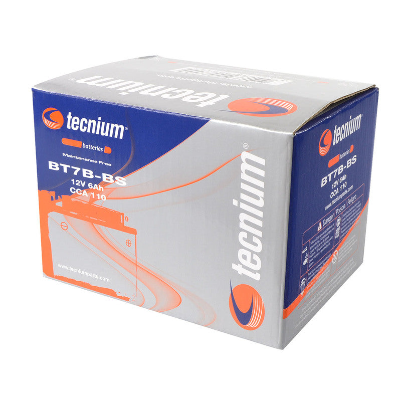 TECNIUM Battery Maintenance Free with Acid Pack - BT7B-BS - 1077855