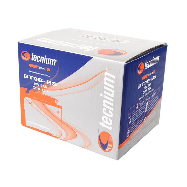 TECNIUM Batterie Wartungsfrei mit Säurepack - BT9B-BS - 1077856 