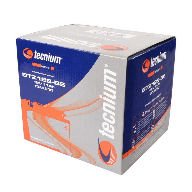 TECNIUM Battery Maintenance Free with Acid Pack - BTZ12S-BS - 1077861