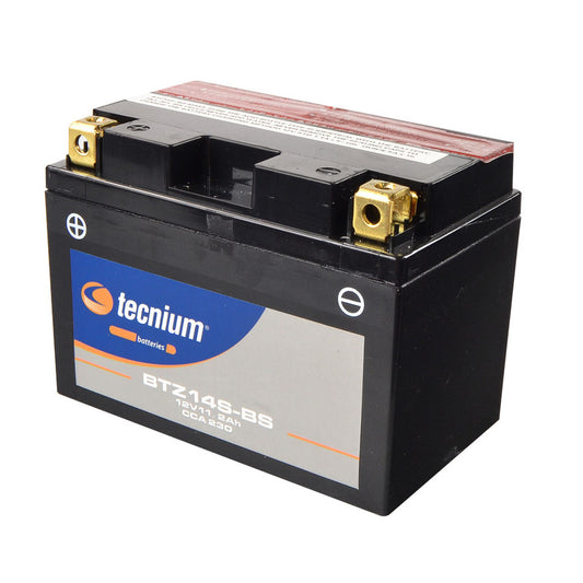 TECNIUM Battery Maintenance Free with Acid Pack - BTZ14S-BS - 1077862