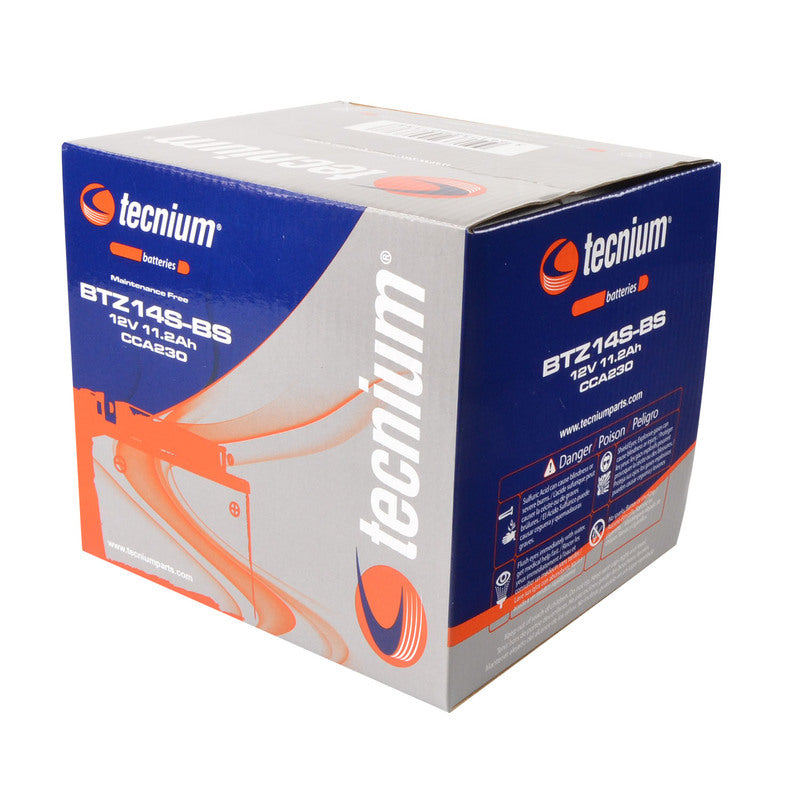 TECNIUM Battery Maintenance Free with Acid Pack - BTZ14S-BS - 1077862