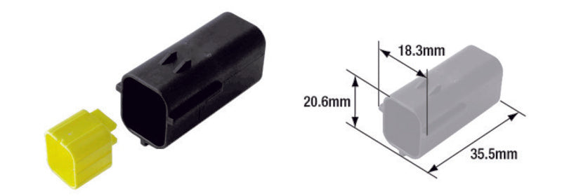 TOURMAX Electrical Male Coupler Waterproof Type 070 (FRA) - 1078202