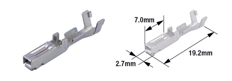 TOURMAX Electrical Female Terminal Pin Type 070 (FRY)