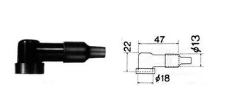 NGK Spark Plug Cap - LC05EFK