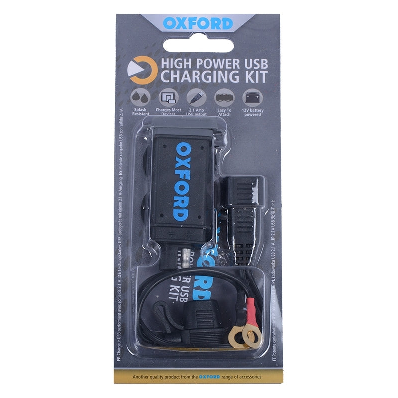 OXFORD USB Fused Power Charging Kit 2,1A
