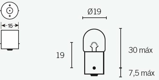 TECNIUM R5 Light Bulbs 12V 5W - x10