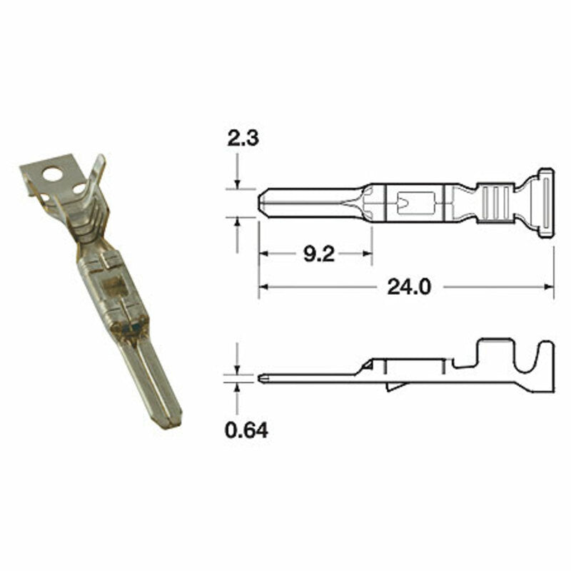 BIHR Male Connector 090 FRKW Ã˜0,5mmÂ²/0,85mmÂ²