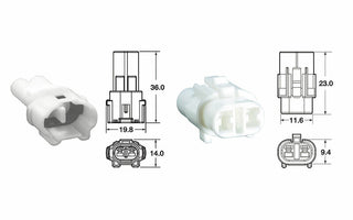 BIHR 2 plugs end set Connectors 090 SMTO series OE Type Ã˜0,85mmÂ²/1,25mmÂ² - 5 sets