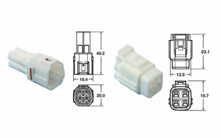 BIHR 4 plugs end set Connectors 090 SMTO series OE Type Ã˜0,58mmÂ²/1,25mmÂ² - 5 sets