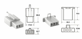 BIHR 3 plugs end set Connectors 110 ML OE Type Ã˜0,5mmÂ²/0,85mmÂ² - 5 sets