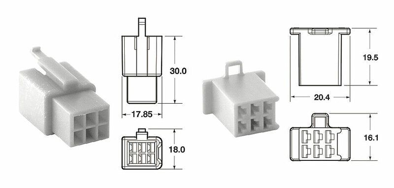 BIHR 6 plugs end set Connectors 110 ML OE Type Ã˜0,5mmÂ²/0,85mmÂ² - 5 sets
