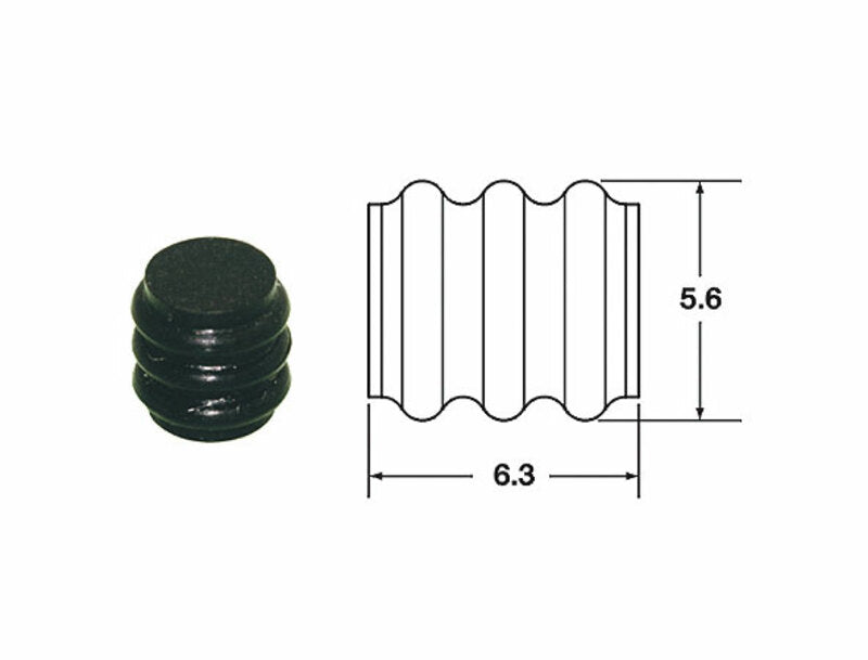 BIHR Plain Silicone Seals 090 SMTO Ã˜1.7mm Black - 50pcs