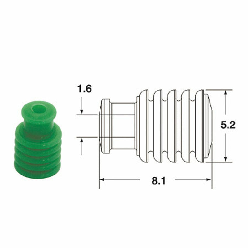BIHR Hollow Silicone Seals 090 FRKW Ã˜1.6mm Green
