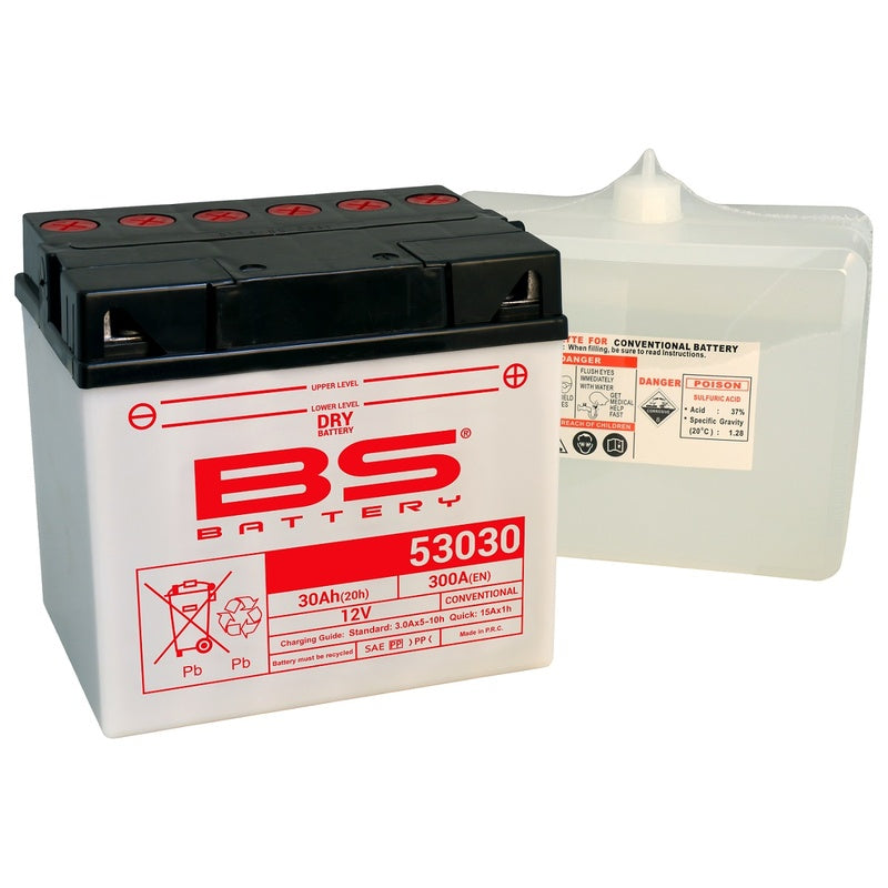 BS BATTERY Battery High performance with Acid Pack - 53030