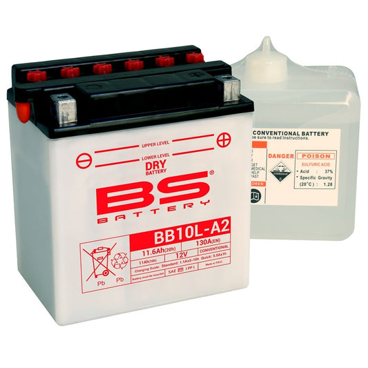 BS BATTERY Battery High performance with Acid Pack - BB10L-A2