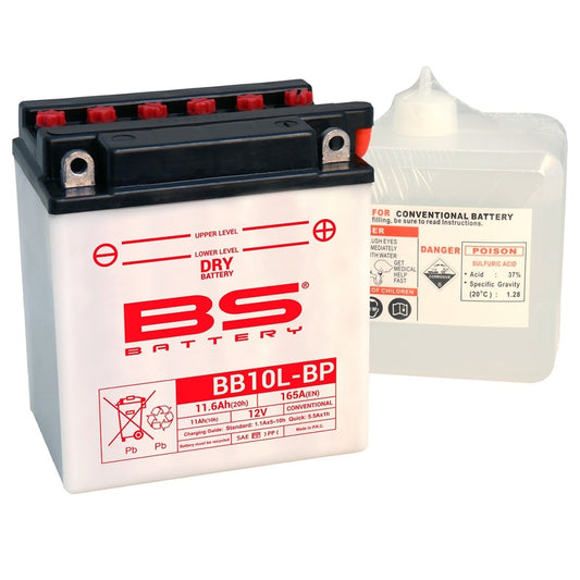 BS BATTERY Battery High performance with Acid Pack - BB10L-BP