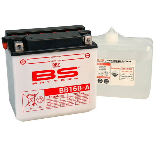 BS BATTERY Battery High performance with Acid Pack - BB16B-A