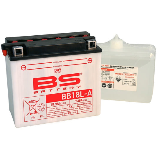 BS BATTERY Battery High performance with Acid Pack - BB18L-A