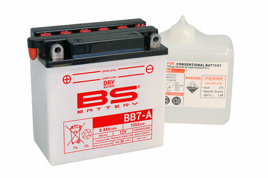BS BATTERY Battery High performance with Acid Pack - BB7-A