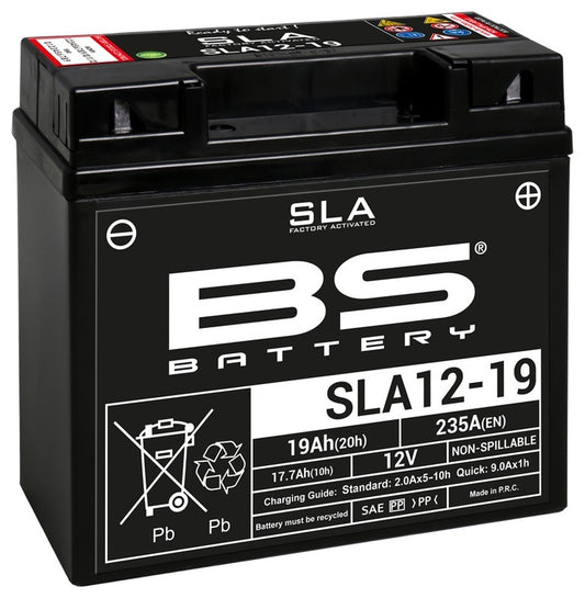 BS BATTERY SLA Battery Maintenance Free Factory Activated - SLA12-19