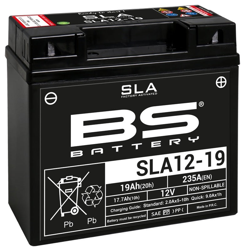 BS BATTERY SLA Battery Maintenance Free Factory Activated - SLA12-19