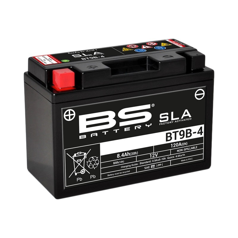 BS BATTERY SLA Battery Maintenance Free Factory Activated - BT9B-4
