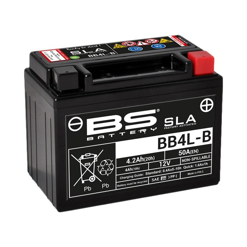 BS BATTERY SLA Battery Maintenance Free Factory Activated - BB4L-B