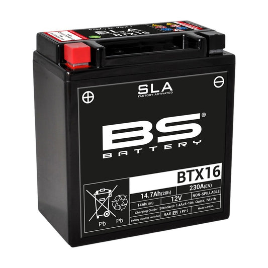 BS BATTERY SLA Battery Maintenance Free Factory Activated - BTX16