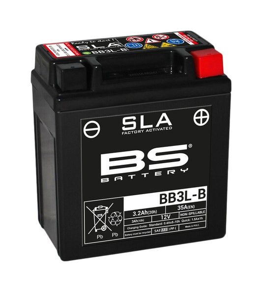 BS BATTERY SLA Battery Maintenance Free Factory Activated - BB3L-B