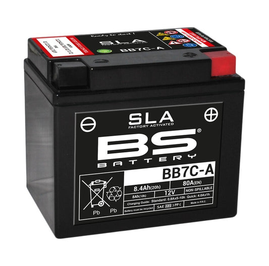 BS BATTERY SLA Battery Maintenance Free Factory Activated - BB7C-A