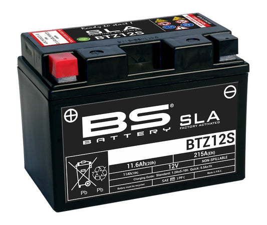 BS BATTERY SLA Battery Maintenance Free Factory Activated - BTZ12S