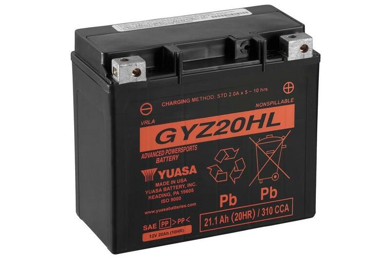 YUASA Battery Maintenance Free with Acid Pack - GYZ20HL