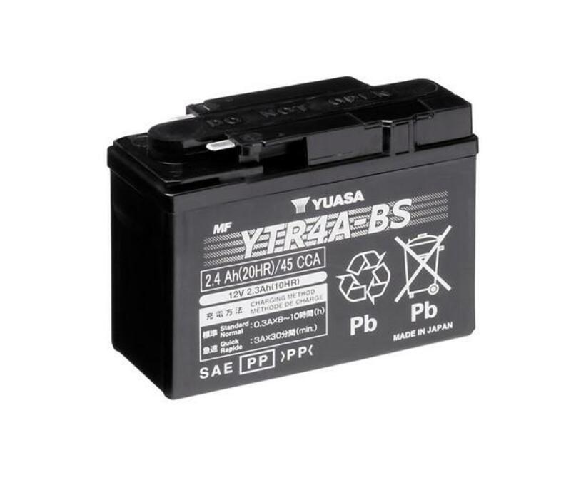 YUASA Battery Maintenance Free with Acid Pack - YTR4A-BS