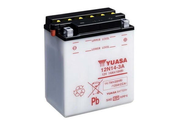 YUASA Batterie Konventionell ohne Säurepack - 12N14-3A 