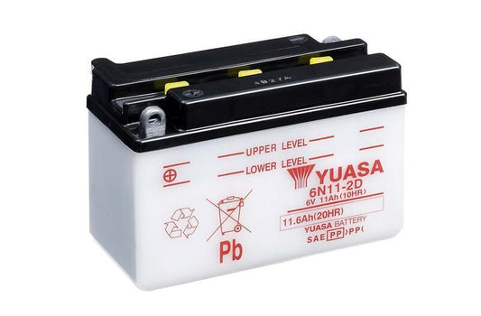 YUASA Battery Conventional without Acid Pack - 6N11-2D