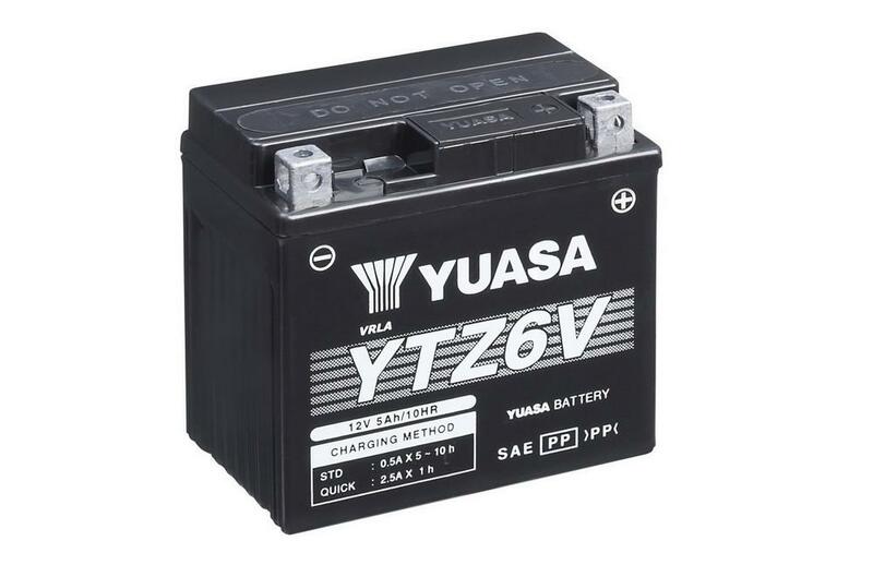 YUASA W/C Battery Maintenance Free with Acid Pack - YTZ6V
