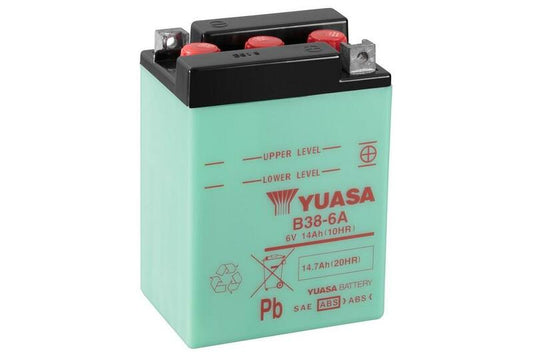 YUASA Battery Conventional without Acid Pack - B38-6A
