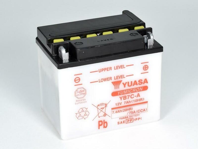 YUASA Battery Conventional without Acid Pack - YB7C-A
