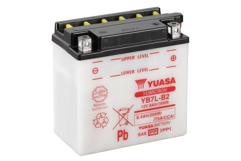 YUASA Battery Conventional without Acid Pack - YB7L-B2