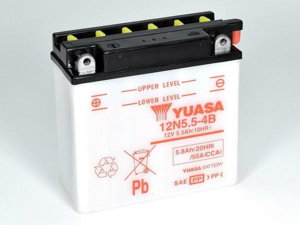 YUASA Batterie Konventionell ohne Säurepack - 12N5.5-4B 