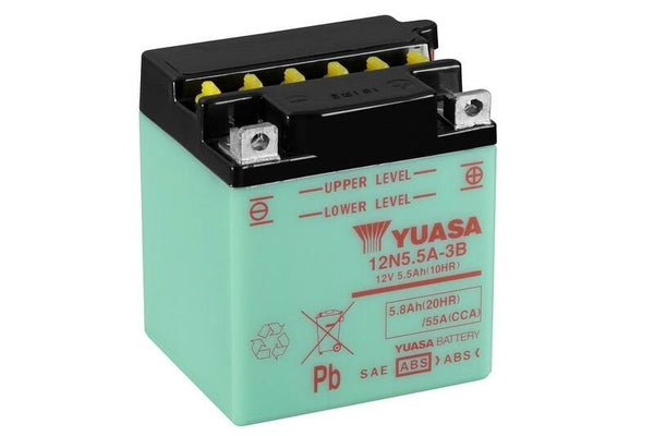 YUASA Batterie Konventionell ohne Säurepack - 12N5.5A-3B 
