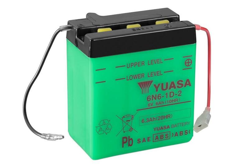 YUASA Battery Conventional without Acid Pack - 6N6-1D-2