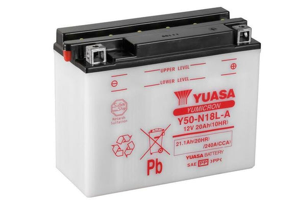 YUASA Batterie Konventionell ohne Säurepack - Y50-N18L-A 