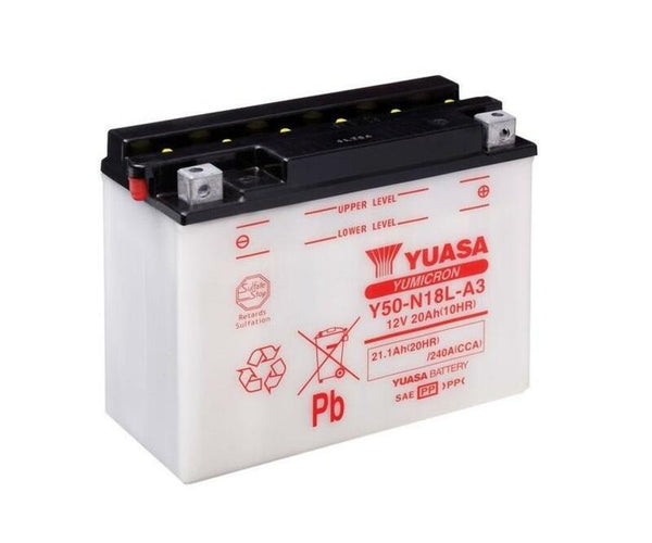 YUASA Batterie Konventionell ohne Säurepack - Y50-N18L-A3 