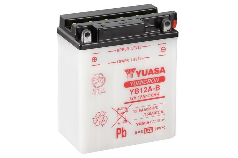 YUASA Battery Conventional without Acid Pack - YB12A-B