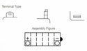 YUASA Batterie Konventionell ohne Säurepack - YB12A-B 