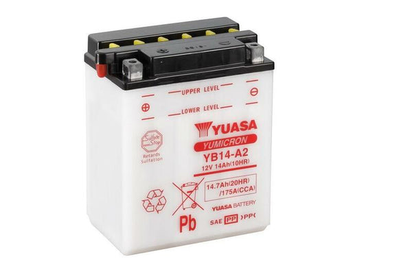 YUASA Batterie Konventionell ohne Säurepack - YB14-A2 